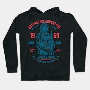 Outer Space Adventurer Vintage Design Hoodie